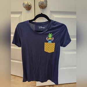 Disney Blue Short Sleeve Tee with Pineapple Design